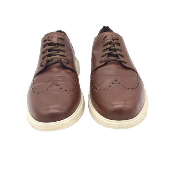 Cole Haan Men’s Brown Grand + Wingtip Oxford Dress Sneakers C36939 Size 13M - Picture 1 of 12